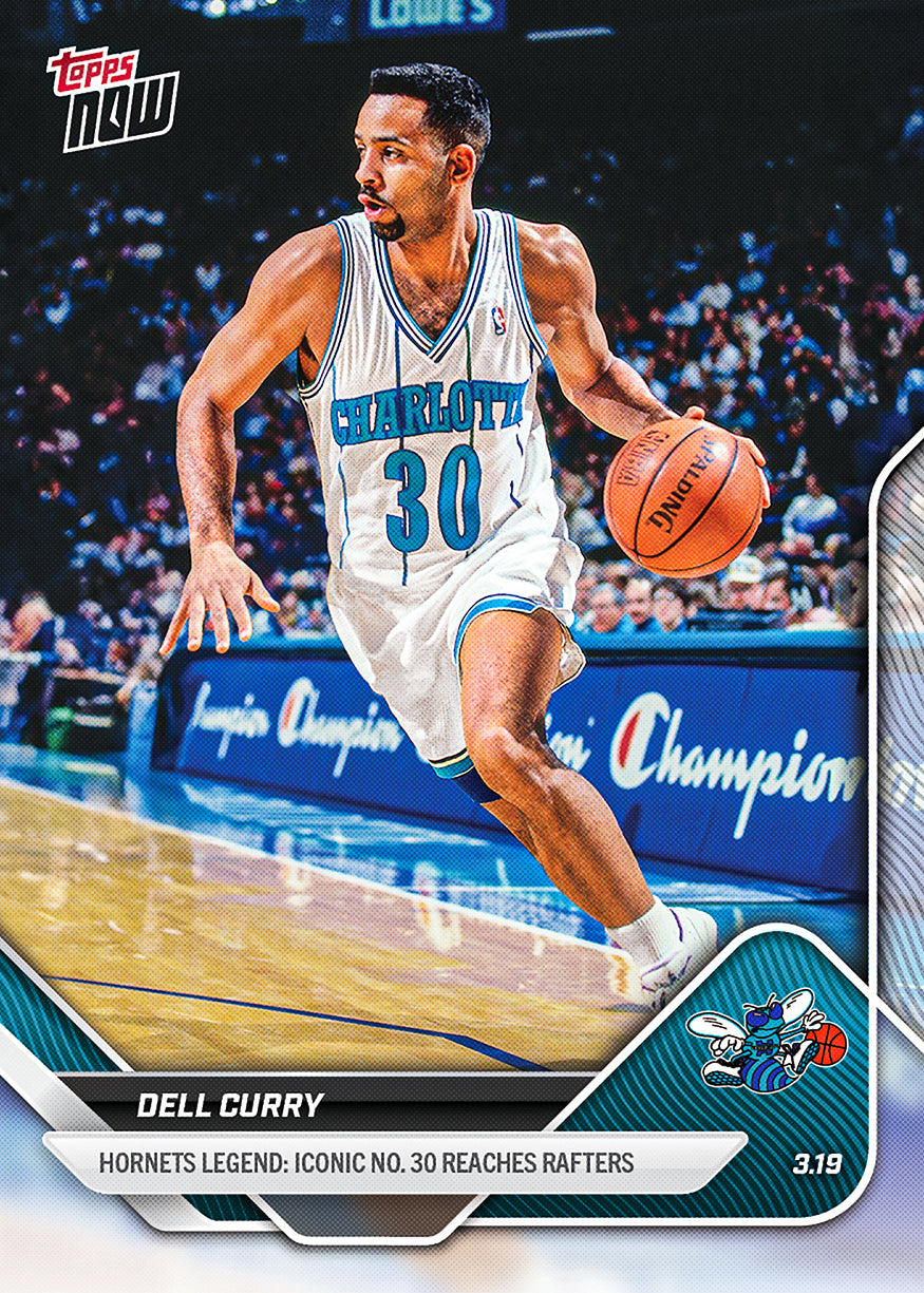 Dell Curry - 2025-26 NBA Topps NOW - Card 215 - PR: 828 - Image 2