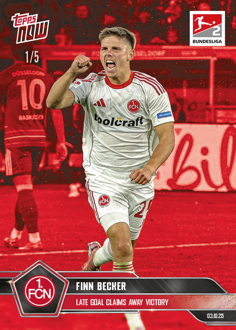 Finn Becker - 2025-26 Bundesliga Topps NOW - Card 36 - PR: 146 - Image 3