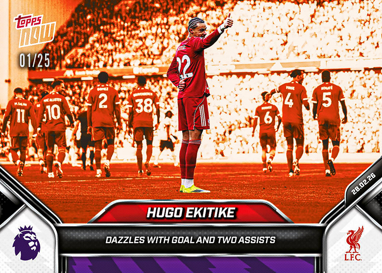 Hugo Ekitike - 2025-26 Premier League Topps NOW - Card 148 - PR: 1011 - Image 5