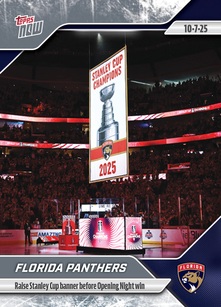 Florida Panthers - 2025-26 NHL Topps NOW - Sticker # 1 Pack - PR: 315