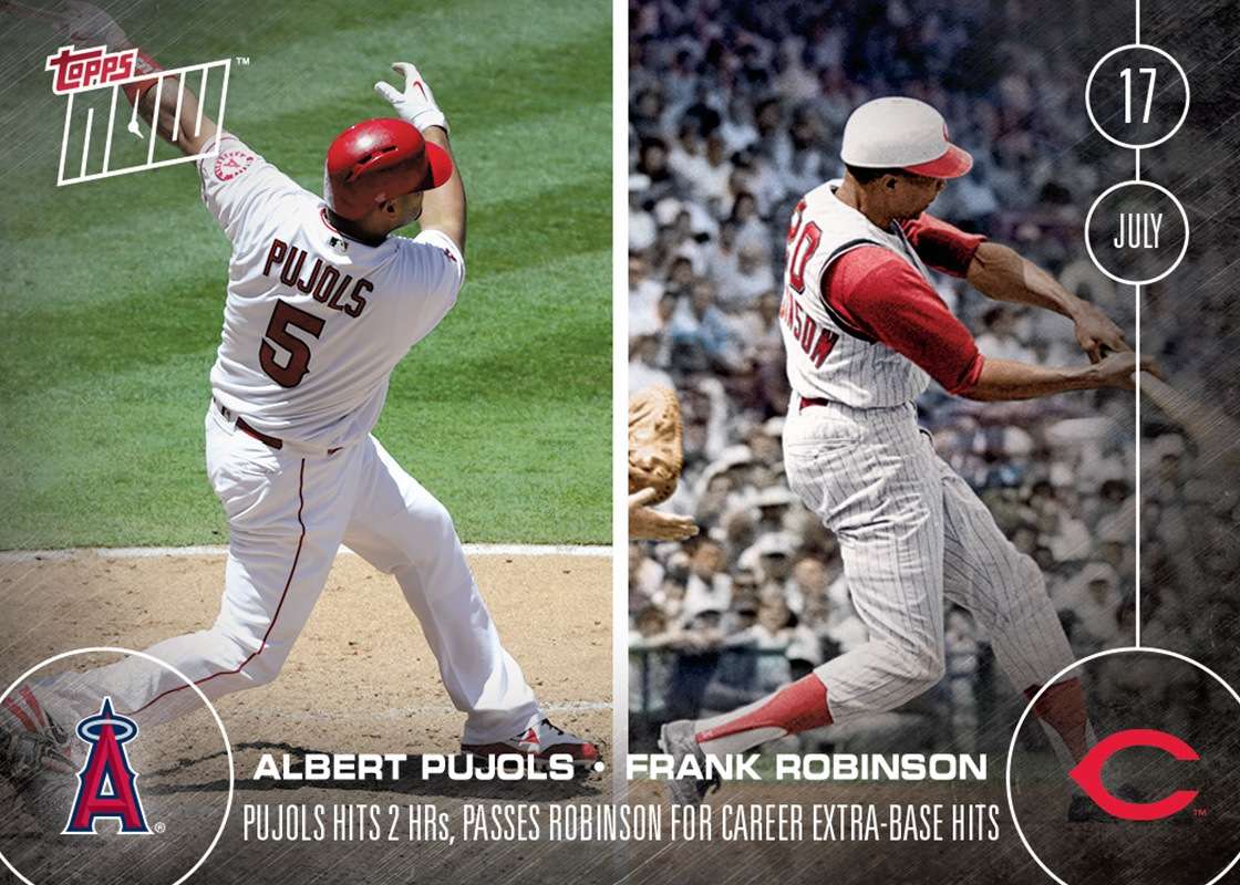 Albert Pujols/Frank Robinson - 7/17/16 TOPPS NOW Card 260 - Print Run: 324