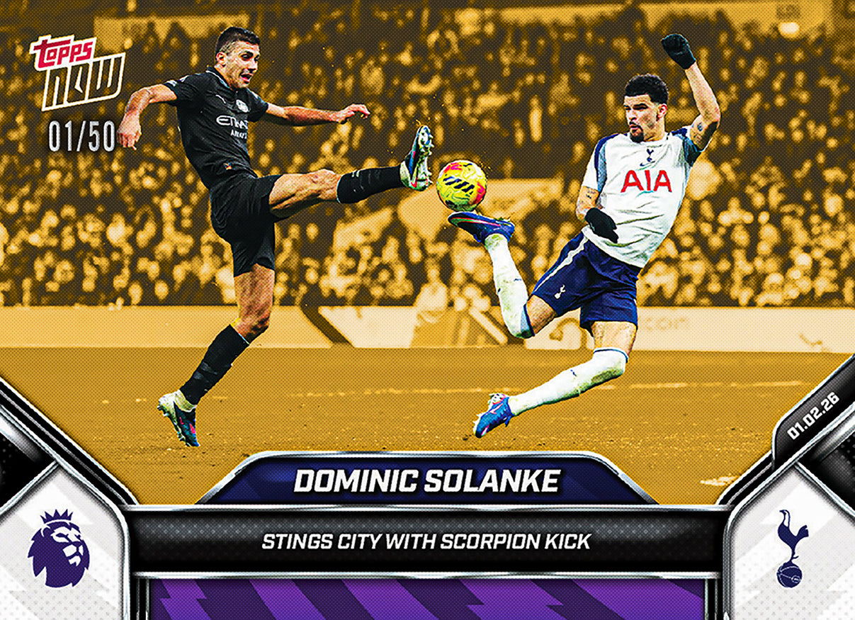 Dominic Solanke - 2025-26 Premier League Topps NOW - Card 125 - PR: 796 - Image 7
