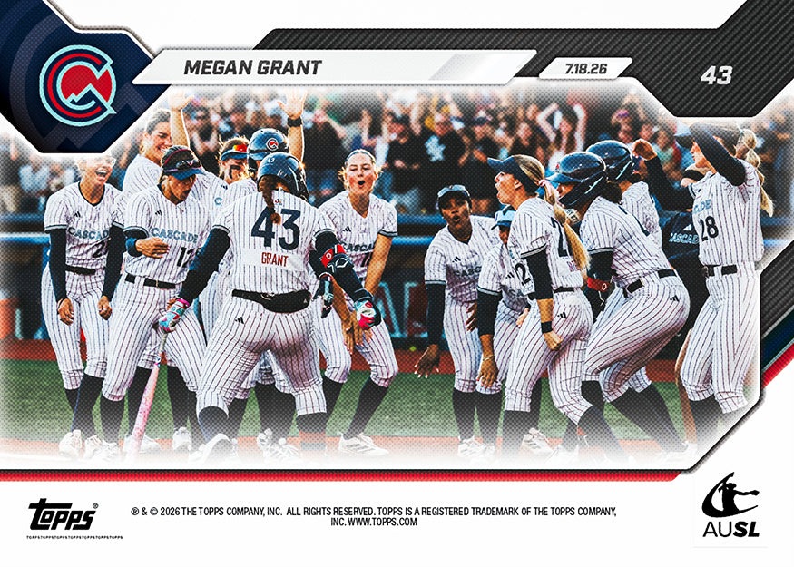 Megan Grant - 2026 AUSL Topps NOW - Card 43 - PR: 1136 - Image 2