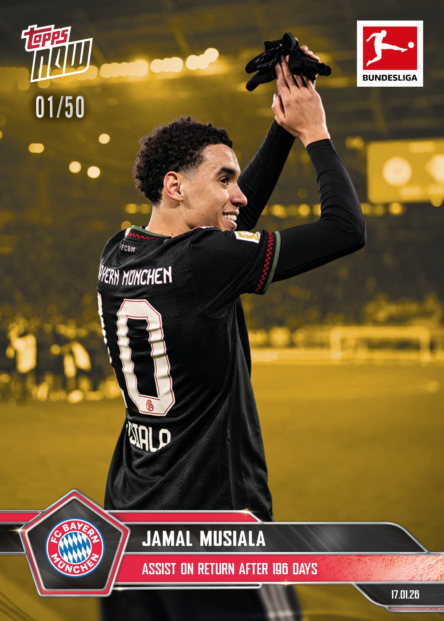 Jamal Musiala - 2025-26 Bundesliga Topps NOW - Card 102 - PR: 975 - Image 6