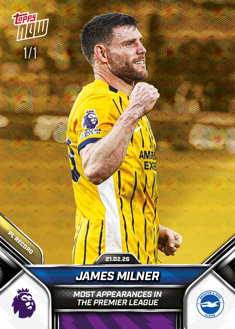 James Milner - 2025-26 Premier League Topps NOW - Card 141 - PR: 559 - Image 2