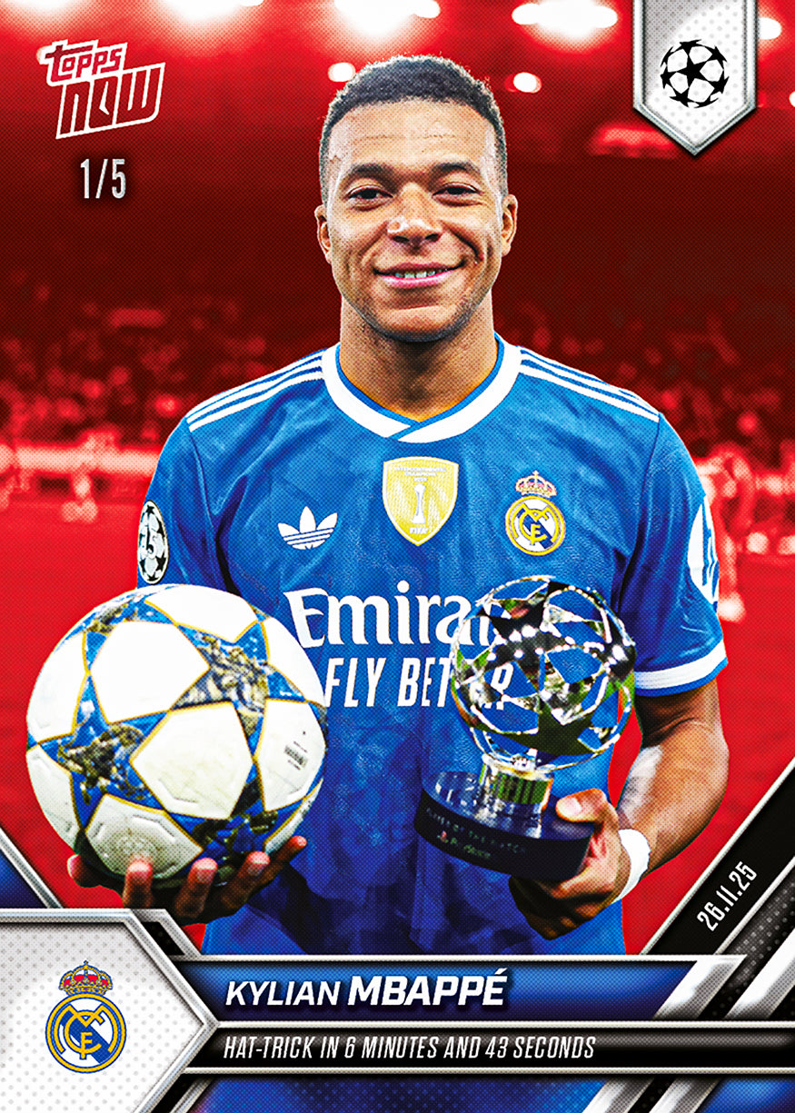 Kylian Mbappé - 2025-26 UCL Topps NOW - Card 59 - PR: 2660 - Image 3
