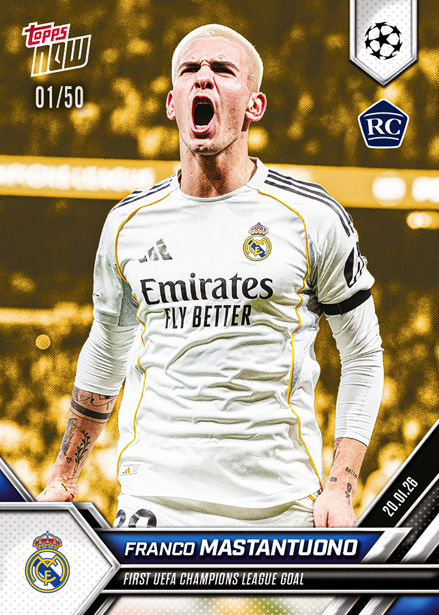 Franco Mastantuono - 2025-26 UCL Topps NOW - Card 72 - PR: 3531 - Image 7