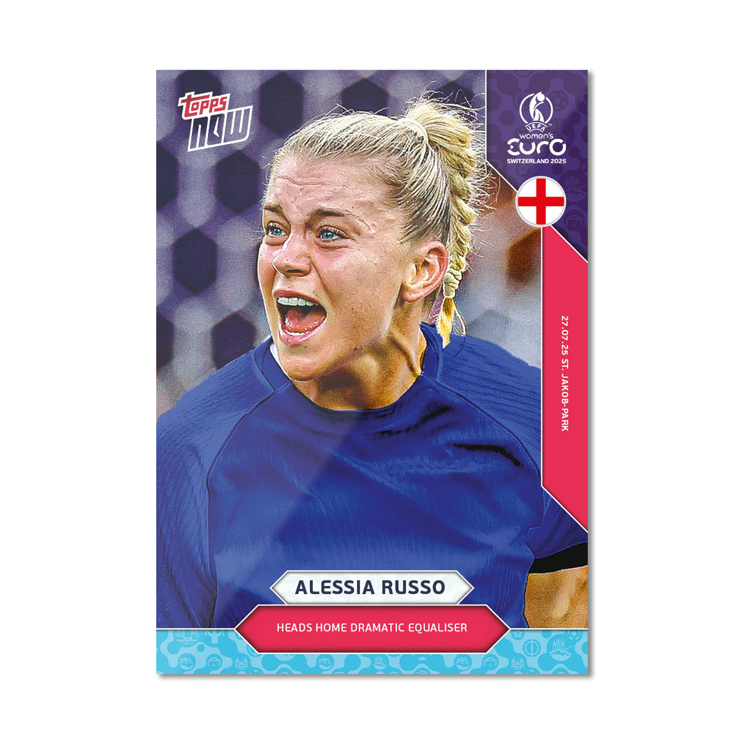 Alessia Russo - UEFA Women’s EURO 2025™ Topps NOW - Card 29 - LOOK FOR AUTO-RELICS - PR: 800