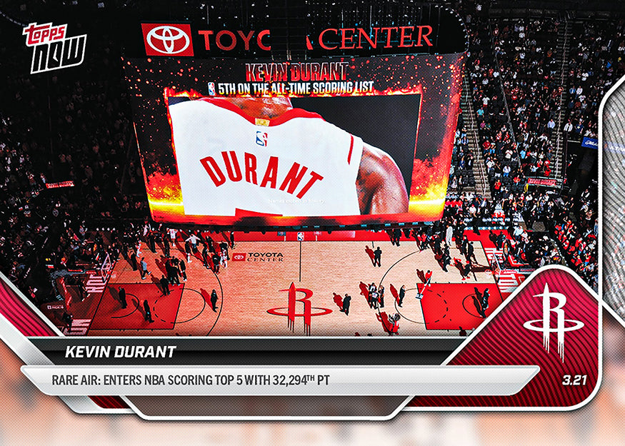 Kevin Durant - 2025-26 NBA Topps NOW - Card 220 - PR: 5695 - Image 3