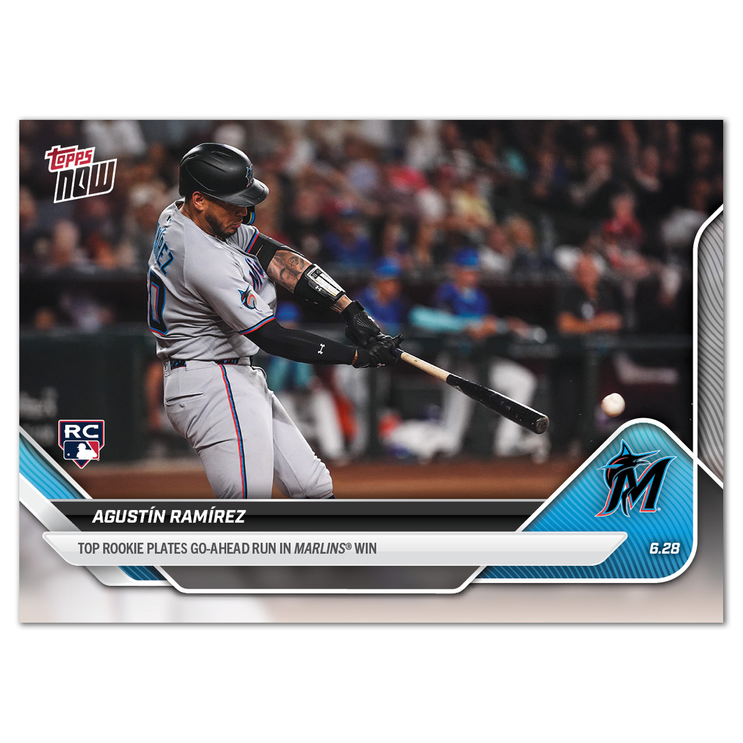 Agustín Ramírez - 2025 MLB Topps NOW - Card 358 - PR: 517