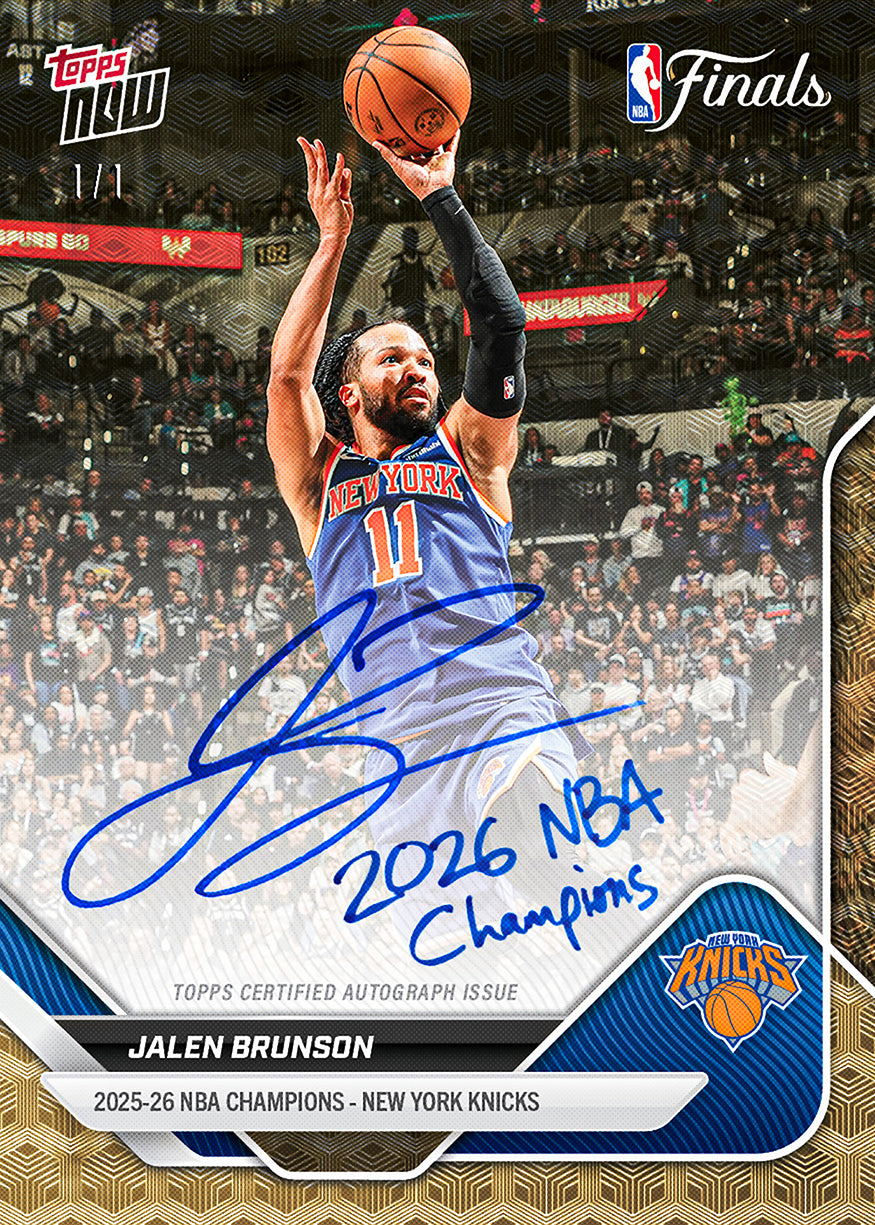 2026 NBA Champions - New York Knicks - NBA Topps NOW 16-Card Team Set - PR: 65941 - Image 4