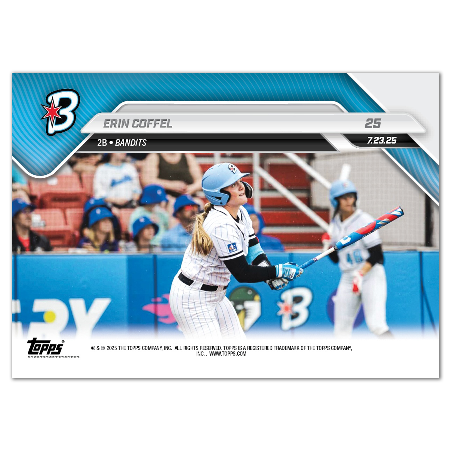 Erin Coffel - 2025 AUSL Topps NOW - Card 25 - LOOK FOR AUTOS - PR: 1186 - Image 3