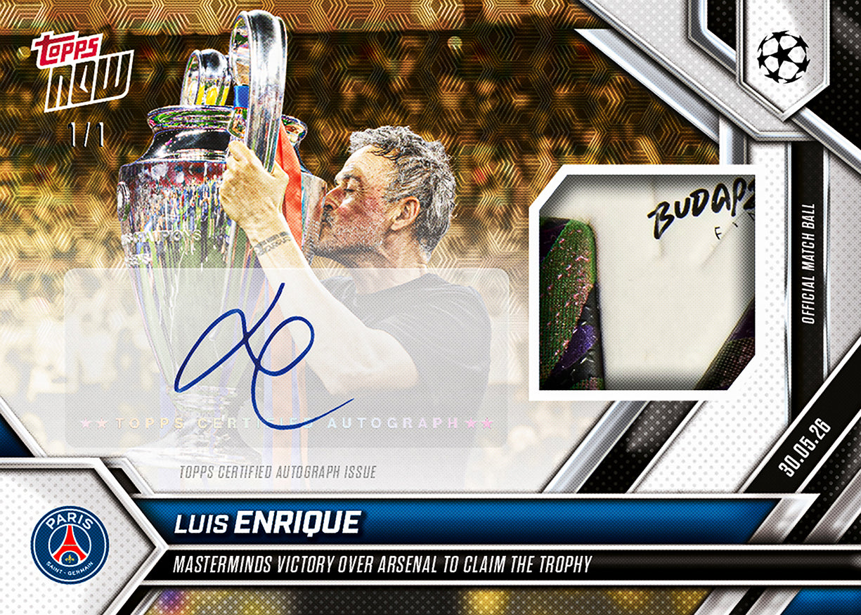Luis Enrique - 2025-26 UCL Topps NOW - Card 139 - PR: 2130 - Image 2