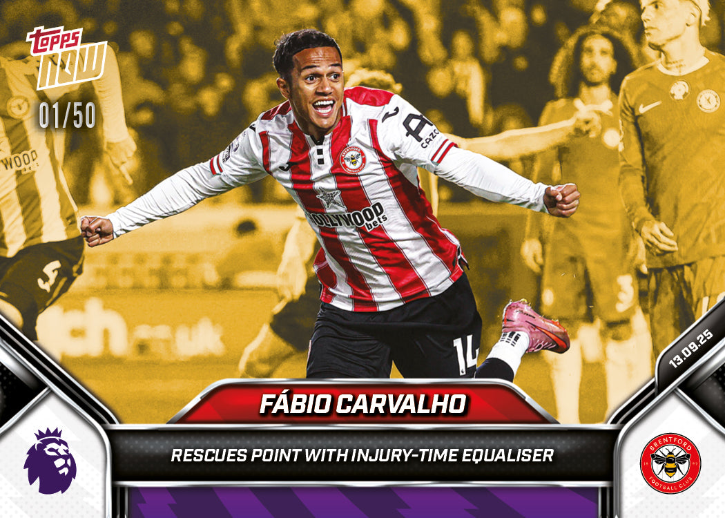 Fábio Carvalho - 2025-26 Premier League Topps NOW - Card 19 - PR: 212 - Image 6