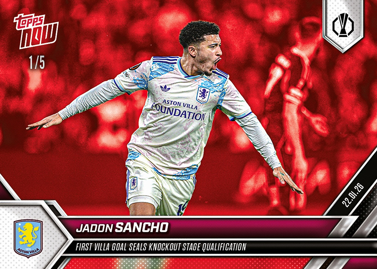 Jadon Sancho - 2025-26 UEL Topps NOW - Card 13 - PR: 159 - Image 3