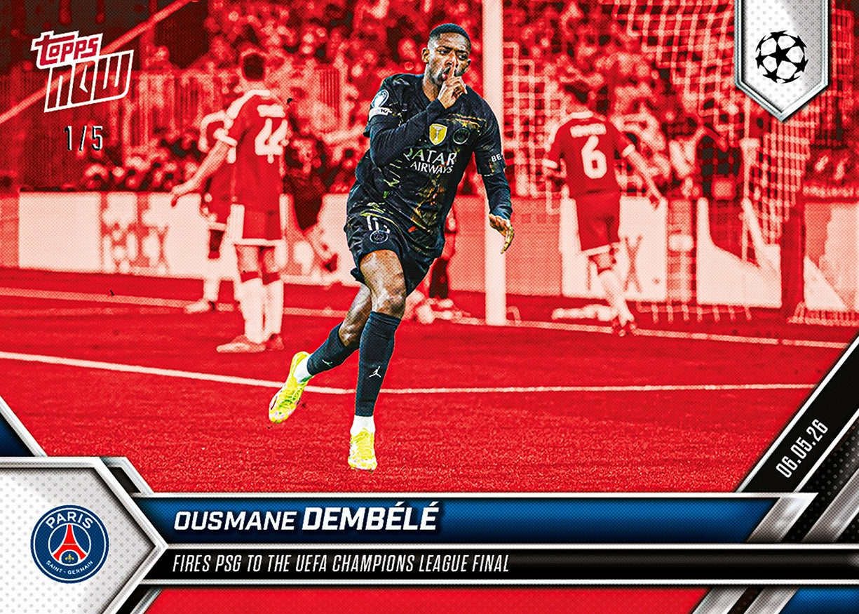 Ousmane Dembélé - 2025-26 UCL Topps NOW - Card 136 - PR: 799 - Image 3