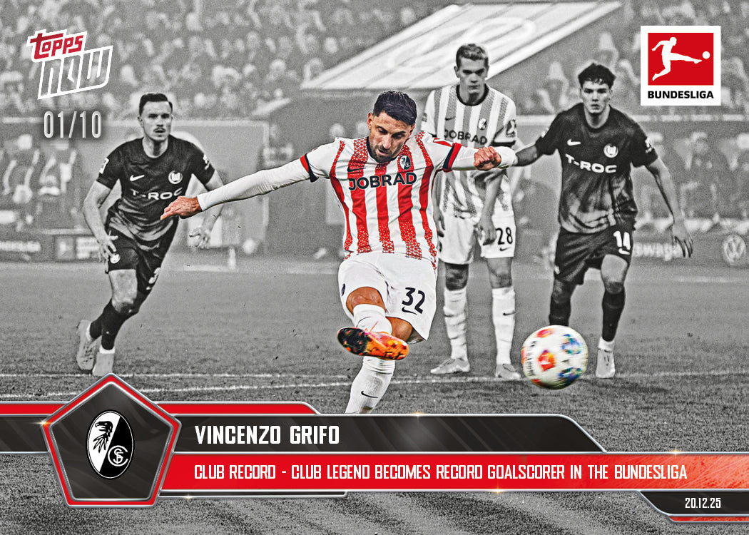 Vincenzo Grifo - 2025-26 Bundesliga Topps NOW - Card 87 - PR: 224 - Image 4