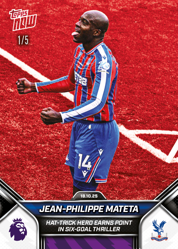 Jean-Philippe Mateta - 2025-26 Premier League Topps NOW - Card 36 - PR: 237 - Image 3