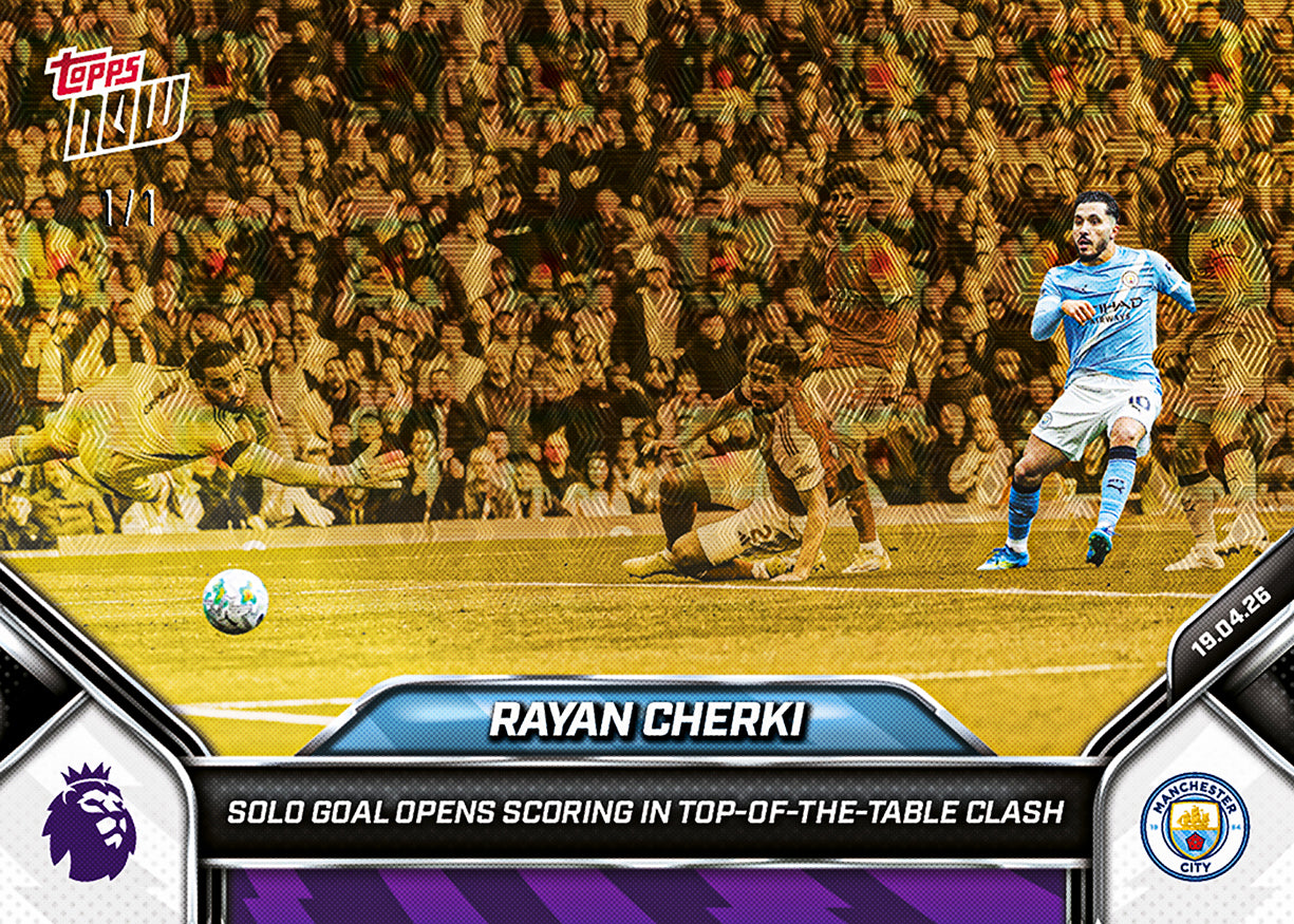 Rayan Cherki - 2025-26 Premier League Topps NOW - Card 177 - PR: 928 - Image 2
