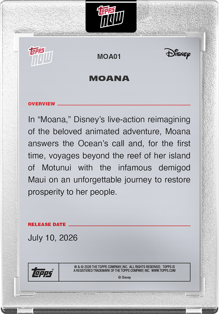 2026 Disney Topps Now: Moana Live Action - PR: 2665 - Image 3
