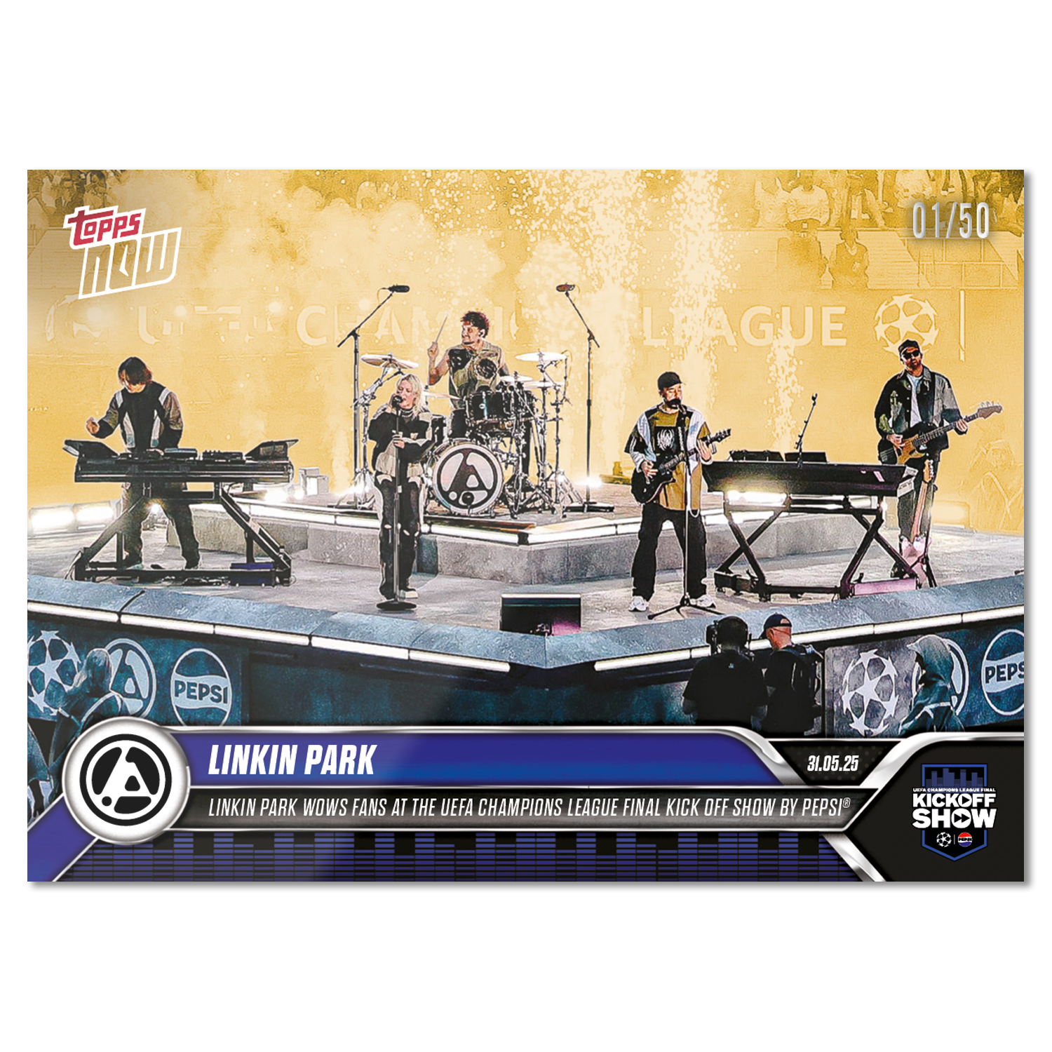 Linkin Park - 2024-25 UCL Topps NOW - Card 166 - PR: 5313 - Image 6