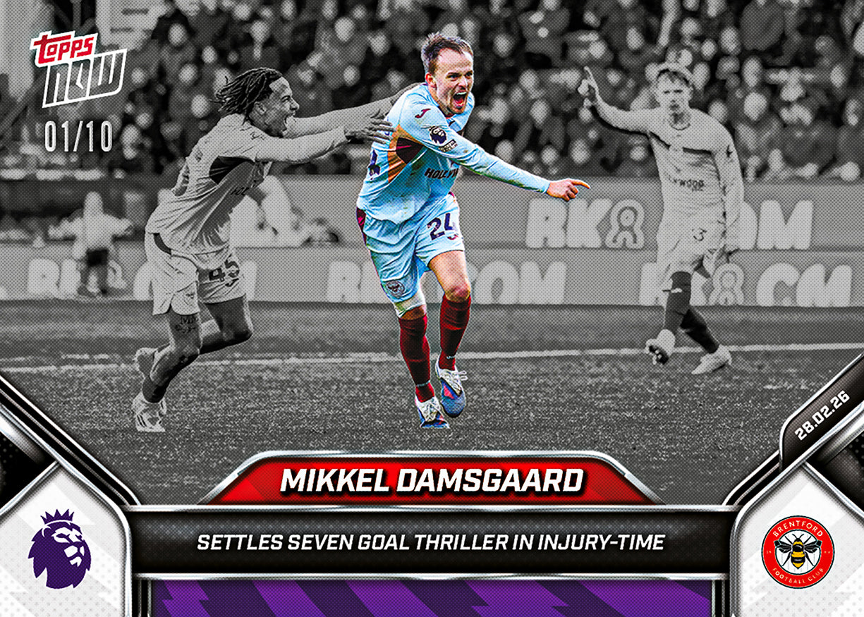Mikkel Damsgaard - 2025-26 Premier League Topps NOW - Card 146 - PR: 149 - Image 4