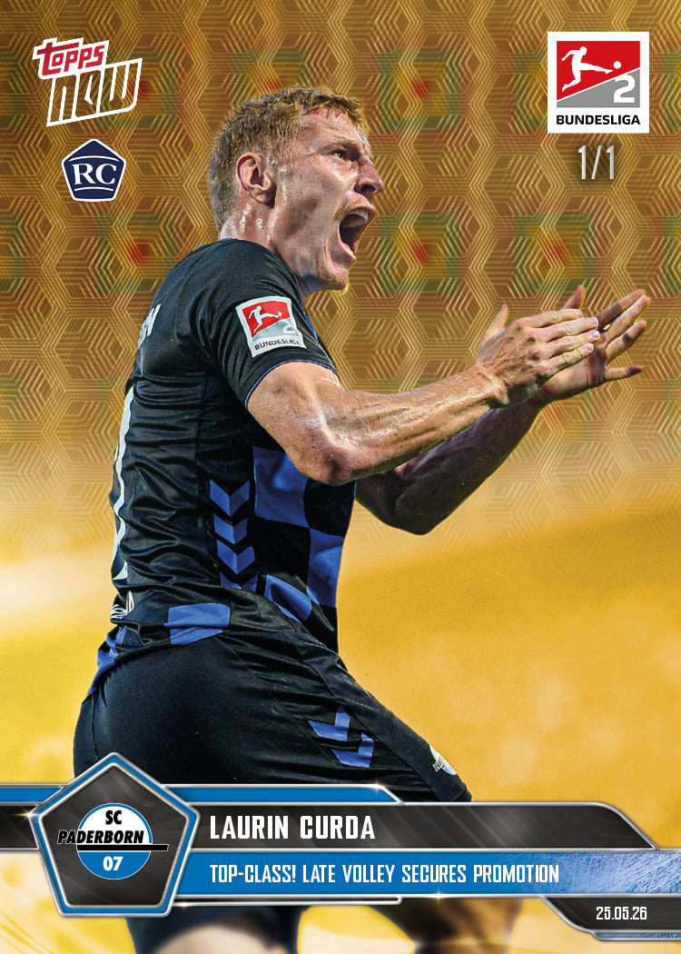 Laurin Curda - 2025-26 Bundesliga Topps NOW - Card 200 - PR: 318 - Image 2