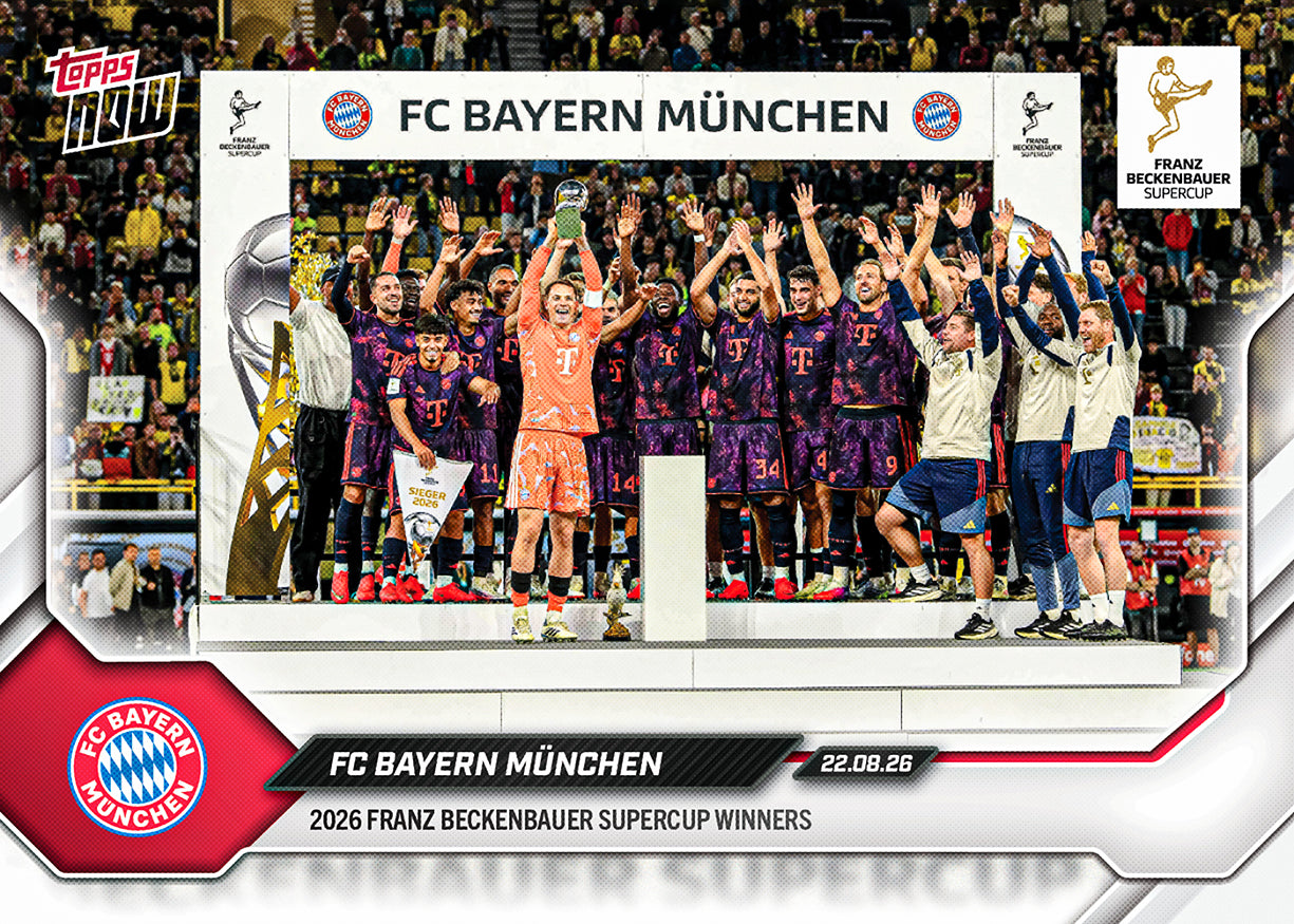 FC Bayern München - 2026-27 Bundesliga Topps NOW - Card 1 - PR: 1164