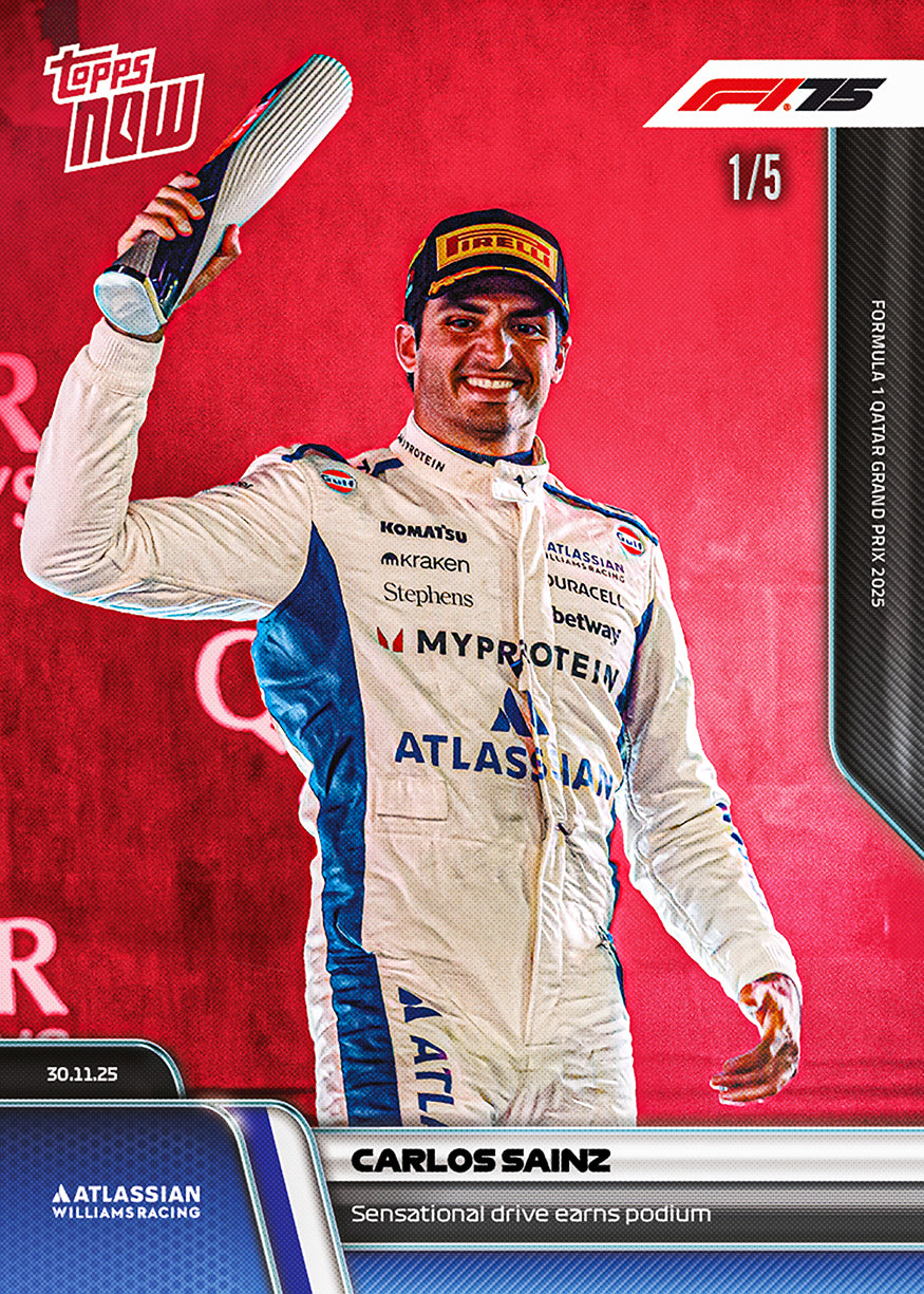 Carlos Sainz - 2025 Formula 1 Topps NOW - Card 84 - PR: 1642 - Image 3