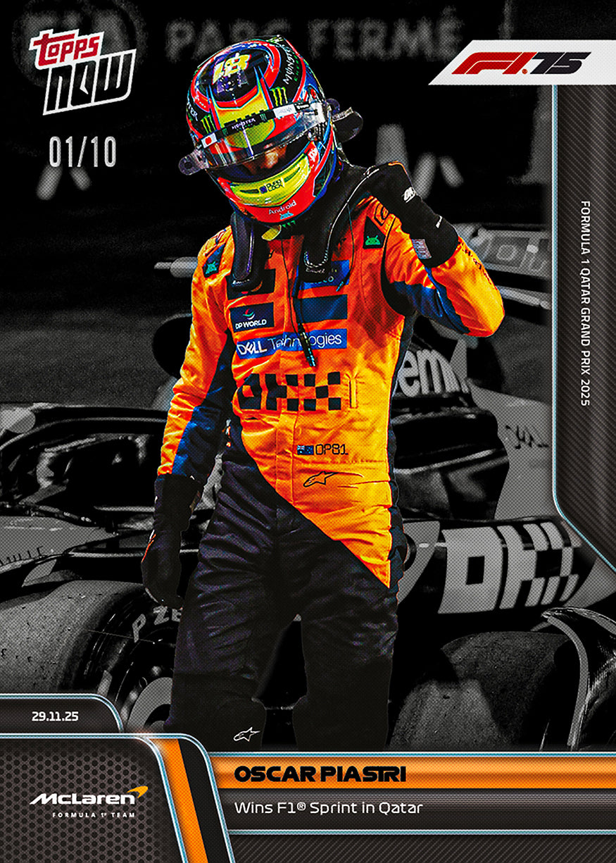 Oscar Piastri - 2025 Formula 1 Topps NOW - Card 82 - PR: 2227 - Image 4