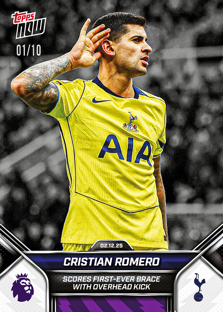 Cristian Romero - 2025-26 Premier League Topps NOW - Card 71 - PR: 466 - Image 4
