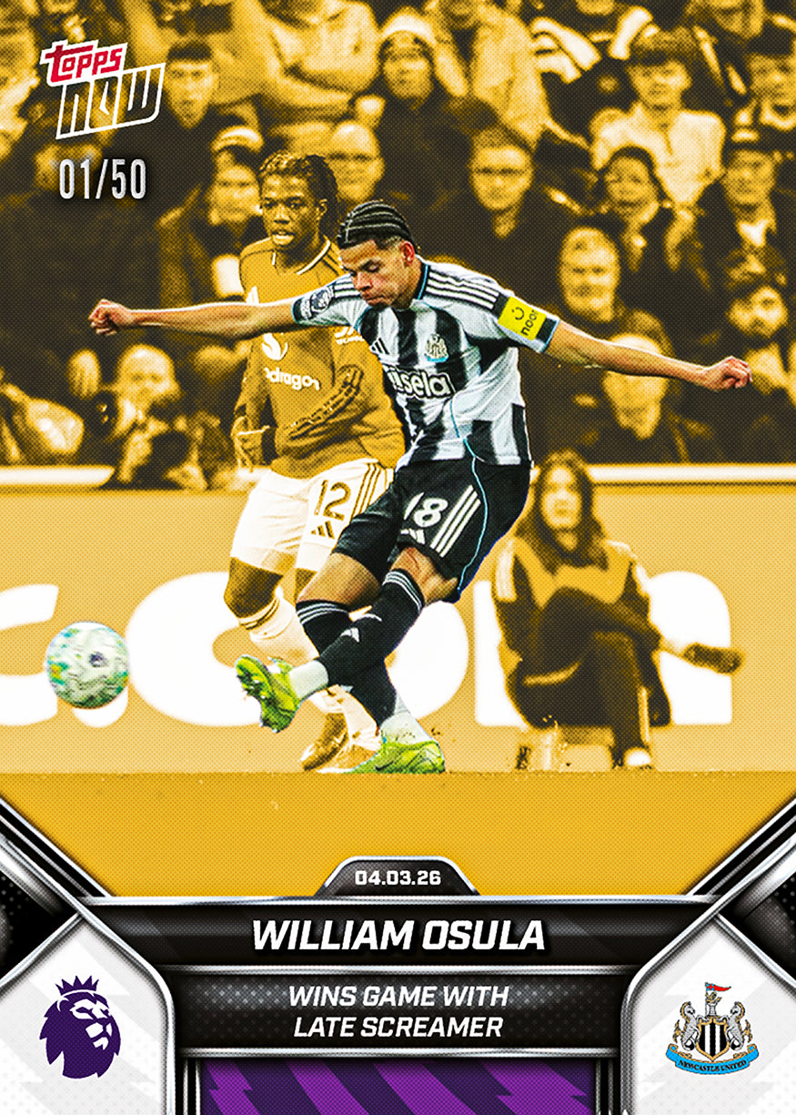 William Osula - 2025-26 Premier League Topps NOW - Card 153 - PR: 396 - Image 6