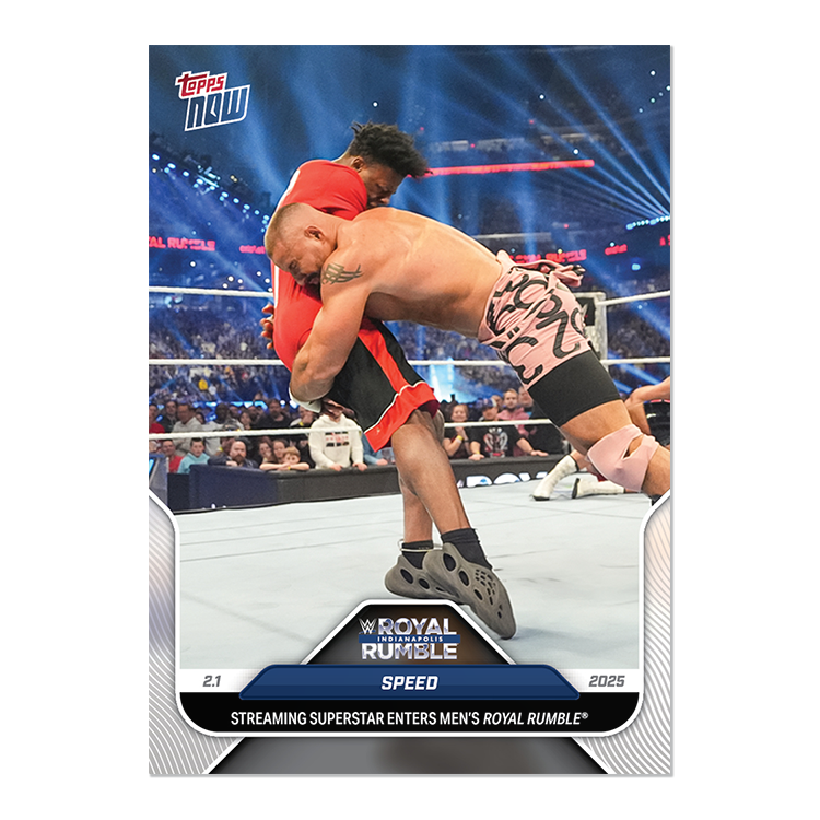 Speed - 2025 WWE Topps NOW - Card 15 - LOOK FOR AUTOS - PR: 12,409 - Image 3