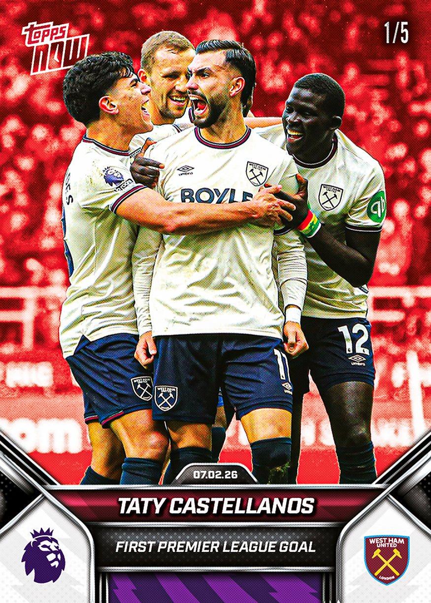 Taty Castellanos - 2025-26 Premier League Topps NOW - Card 130 - PR: 305 - Image 3