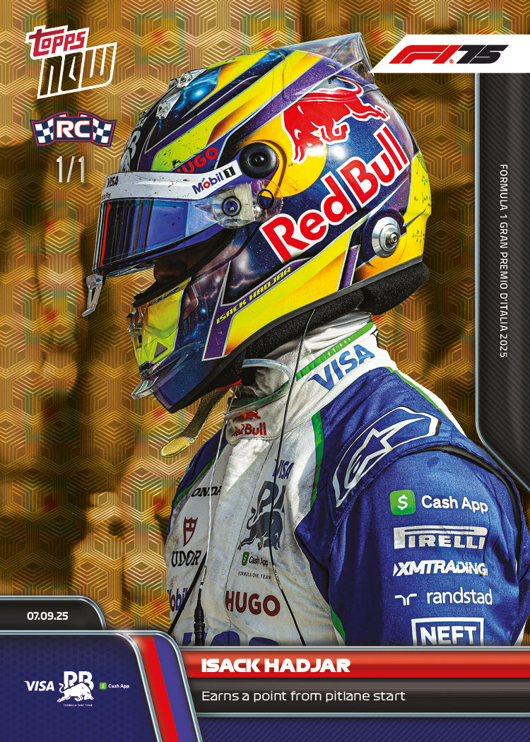 Isack Hadjar - 2025 Formula 1 Topps NOW - Card 62 - PR: 2397 - Image 2