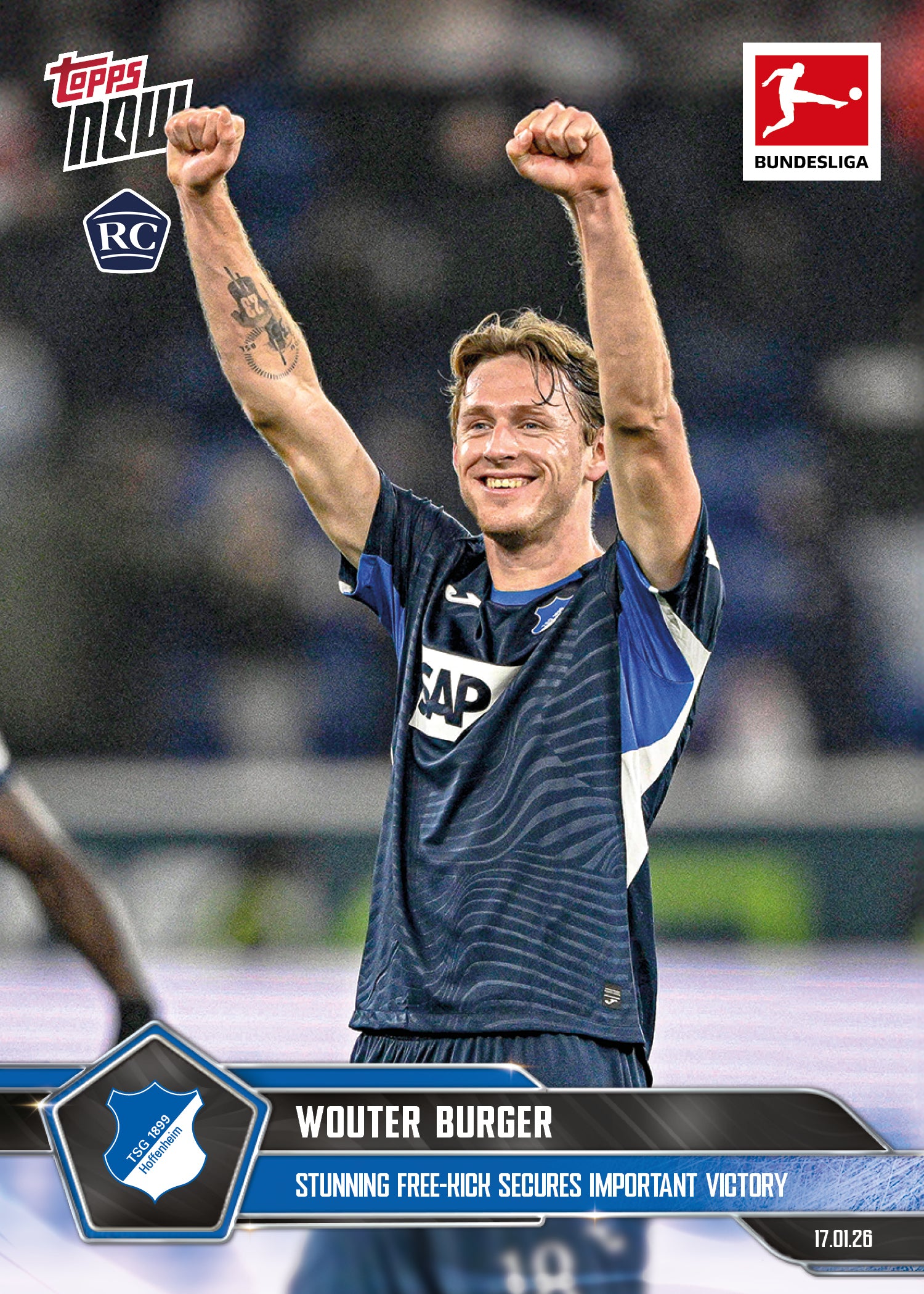 Wouter Burger - 2025-26 Bundesliga Topps NOW - Card 105 - PR: 321