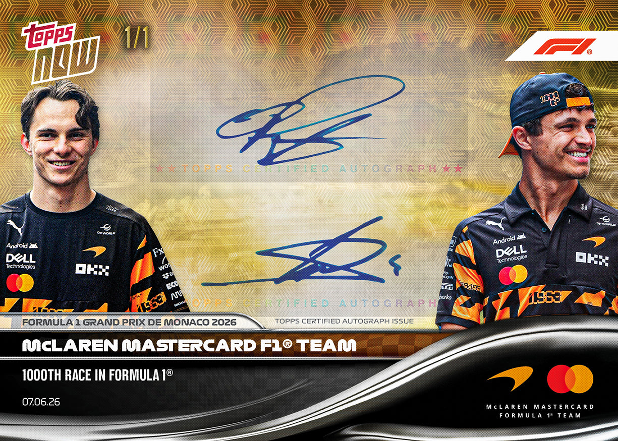 McLaren Mastercard F1 Team - 2026 Formula 1 Topps NOW - Card 37 - PR: 5080 - Image 2