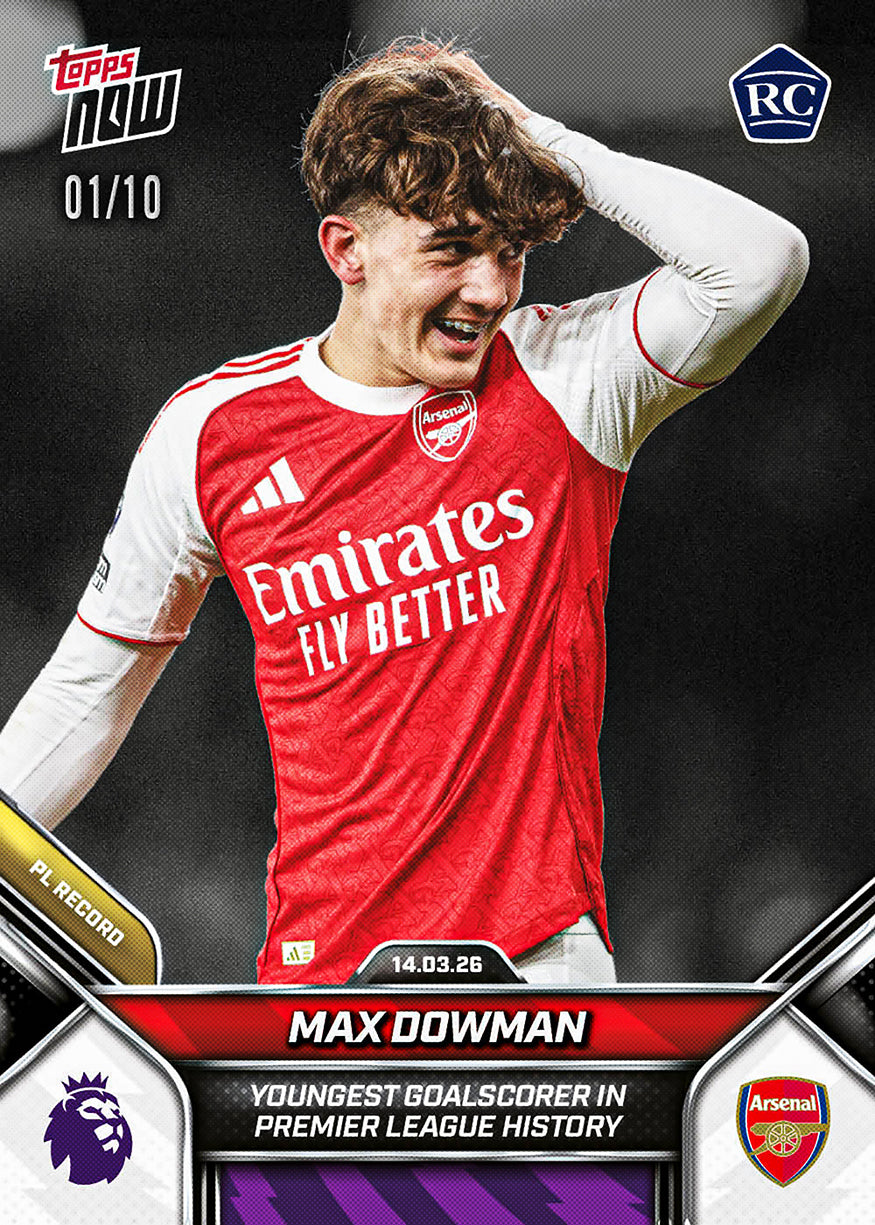 Max Dowman - 2025-26 Premier League Topps NOW - Card 156 - PR:75021 - Image 7