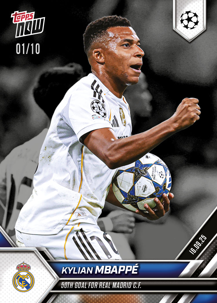 Kylian Mbappé - 2025-26 UCL Topps NOW Card 8 - PR: 1353 - Image 4
