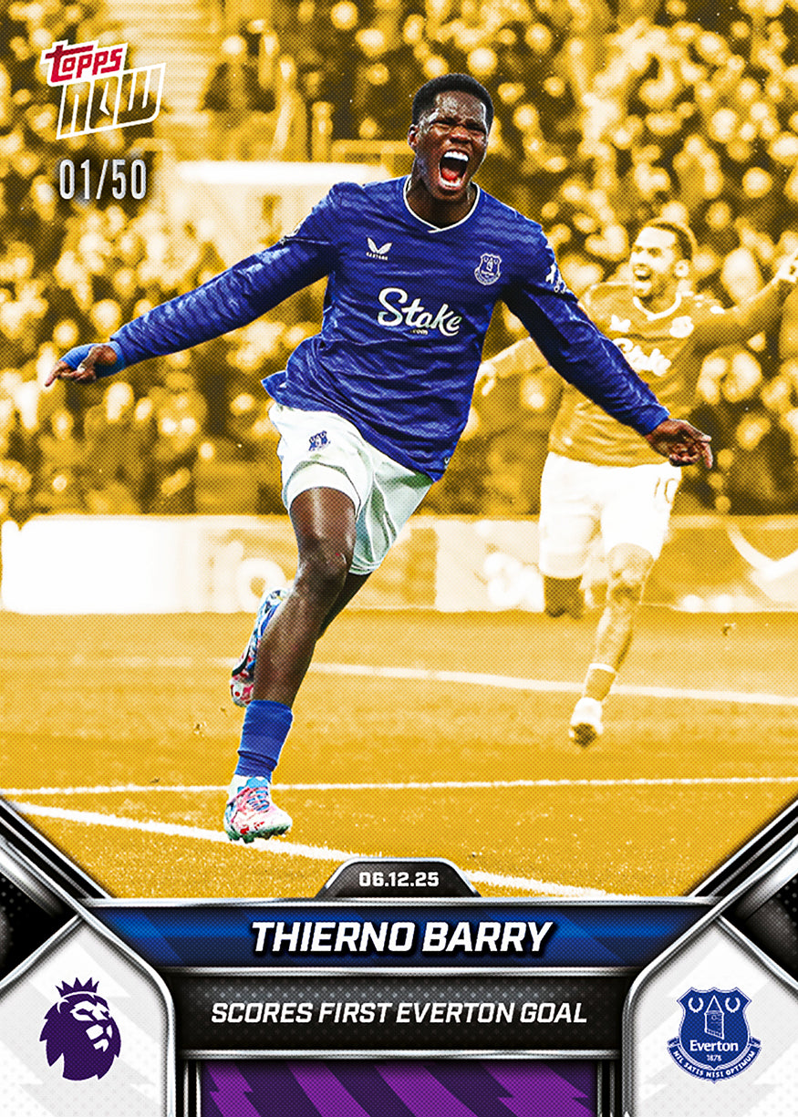 Thierno Barry - 2025-26 Premier League Topps NOW - Card 78 - PR: 231 - Image 6