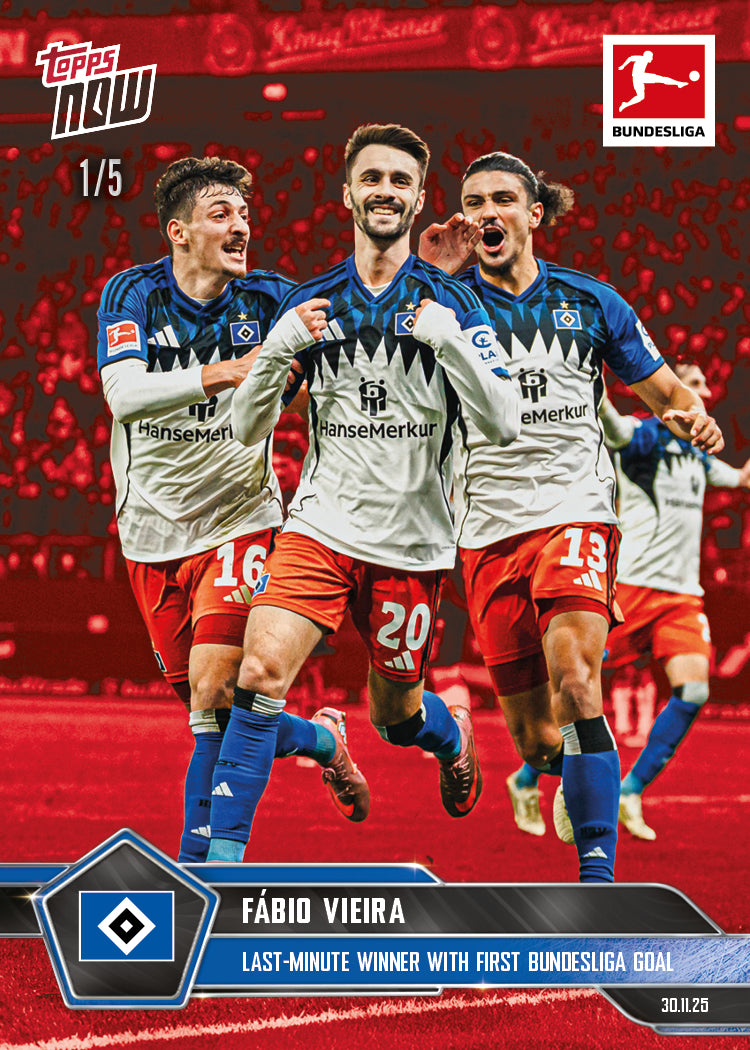 Fábio Vieira - 2025-26 Bundesliga Topps NOW - Card 71 - PR: 931 - Image 3