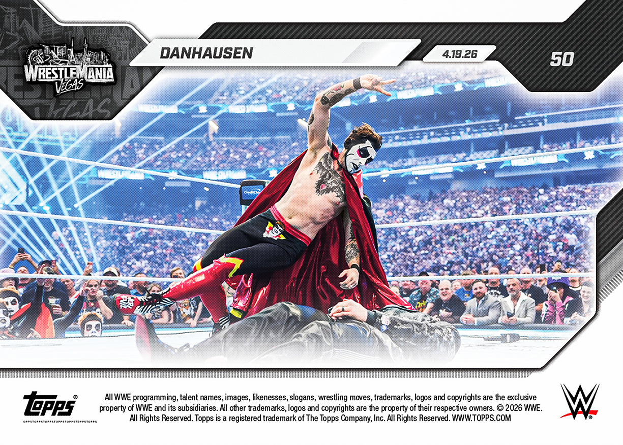 Danhausen - 2026 WWE Topps NOW - Card 50 - PR: 3759 - Image 2