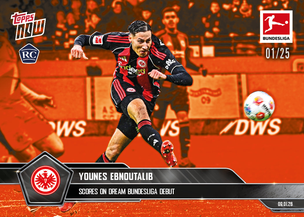 Younes Ebnoutalib - 2025-26 Bundesliga Topps NOW - Card 91 - PR: 858 - Image 5