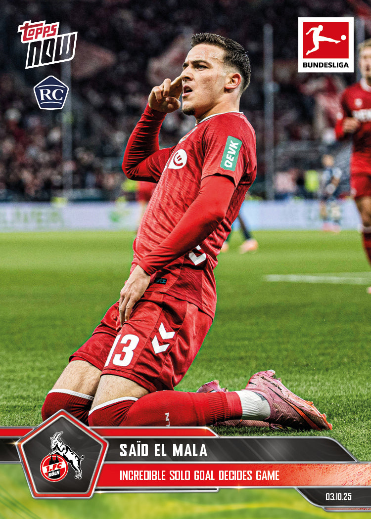 Said El Mala - 2025-26 Bundesliga Topps NOW - Card 37 - PR: 1032
