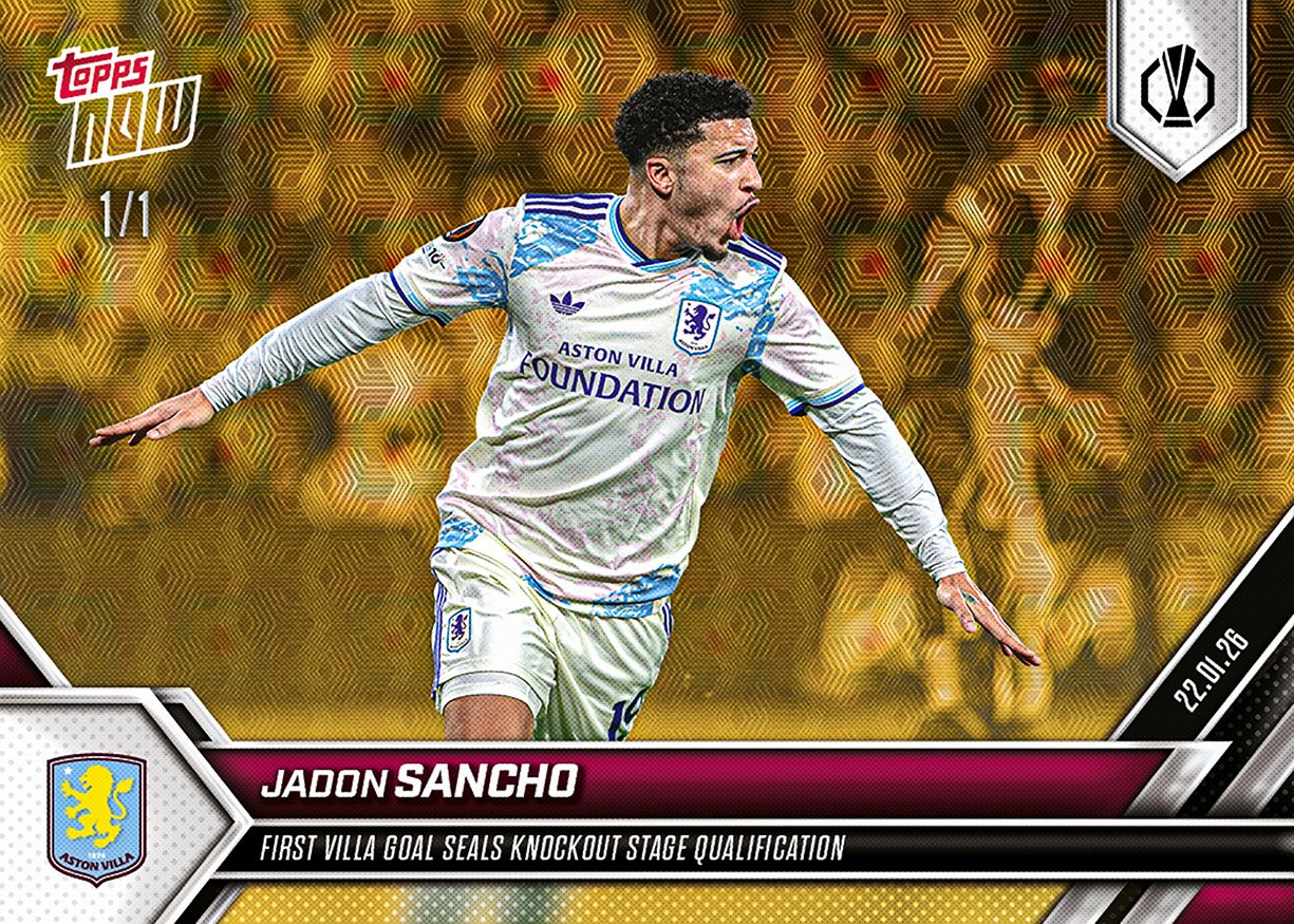 Jadon Sancho - 2025-26 UEL Topps NOW - Card 13 - PR: 159 - Image 2