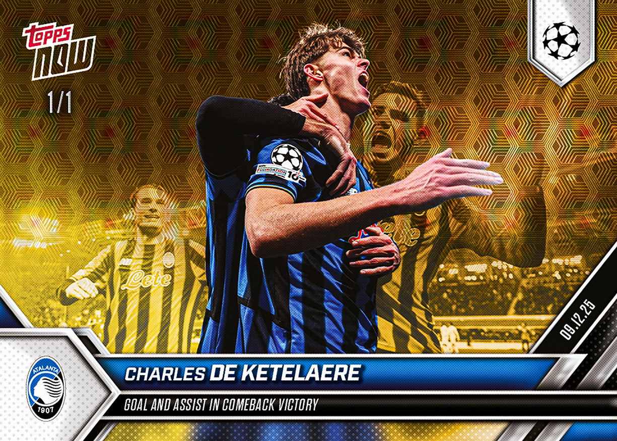 Charles De Ketelaere - 2025-26 UCL Topps NOW - Card 67 - PR: 154 - Image 2