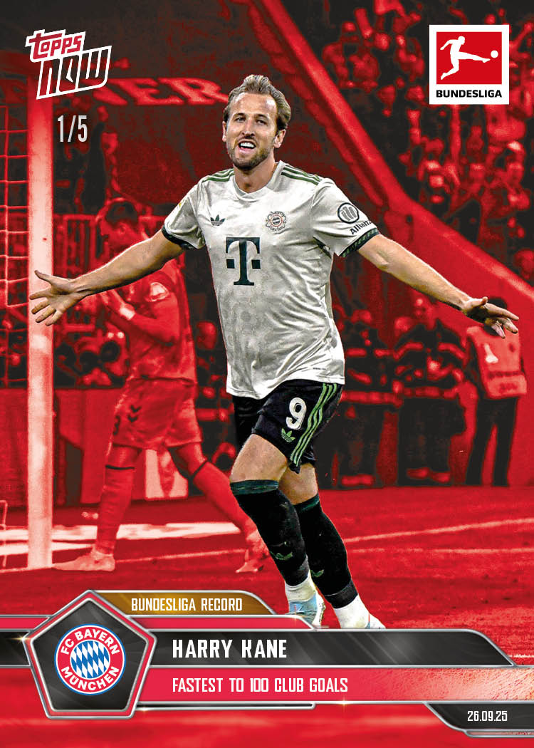 Harry Kane - 2025-26 Bundesliga Topps NOW - Card 32 - PR: 718 - Image 3