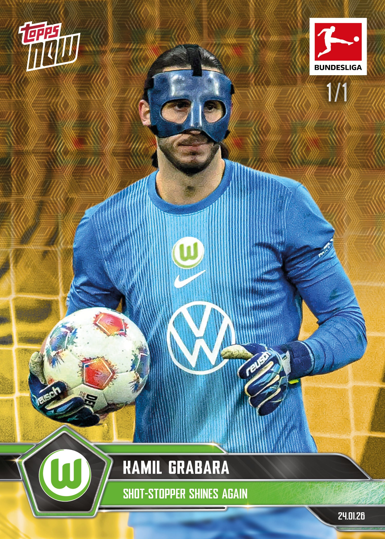 Kamil Grabara - 2025-26 Bundesliga Topps NOW - Card 110 - PR: 136 - Image 2