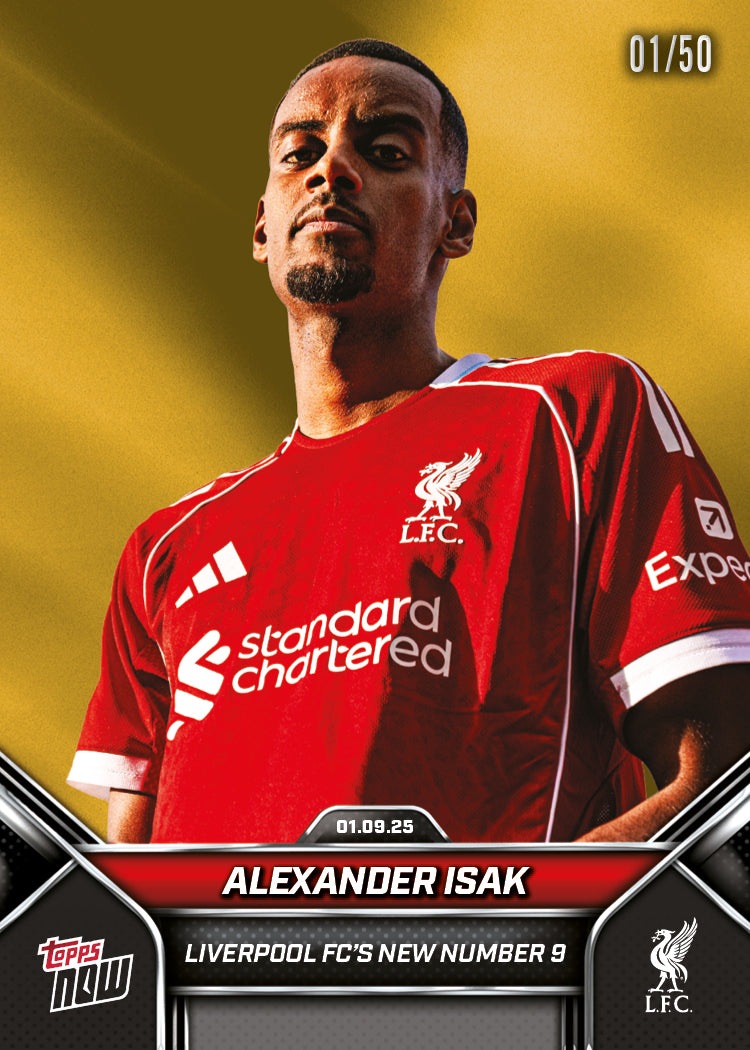 Alexander Isak - 2024-25 Liverpool Topps NOW - Card 4 - PR: 1900 - Image 6