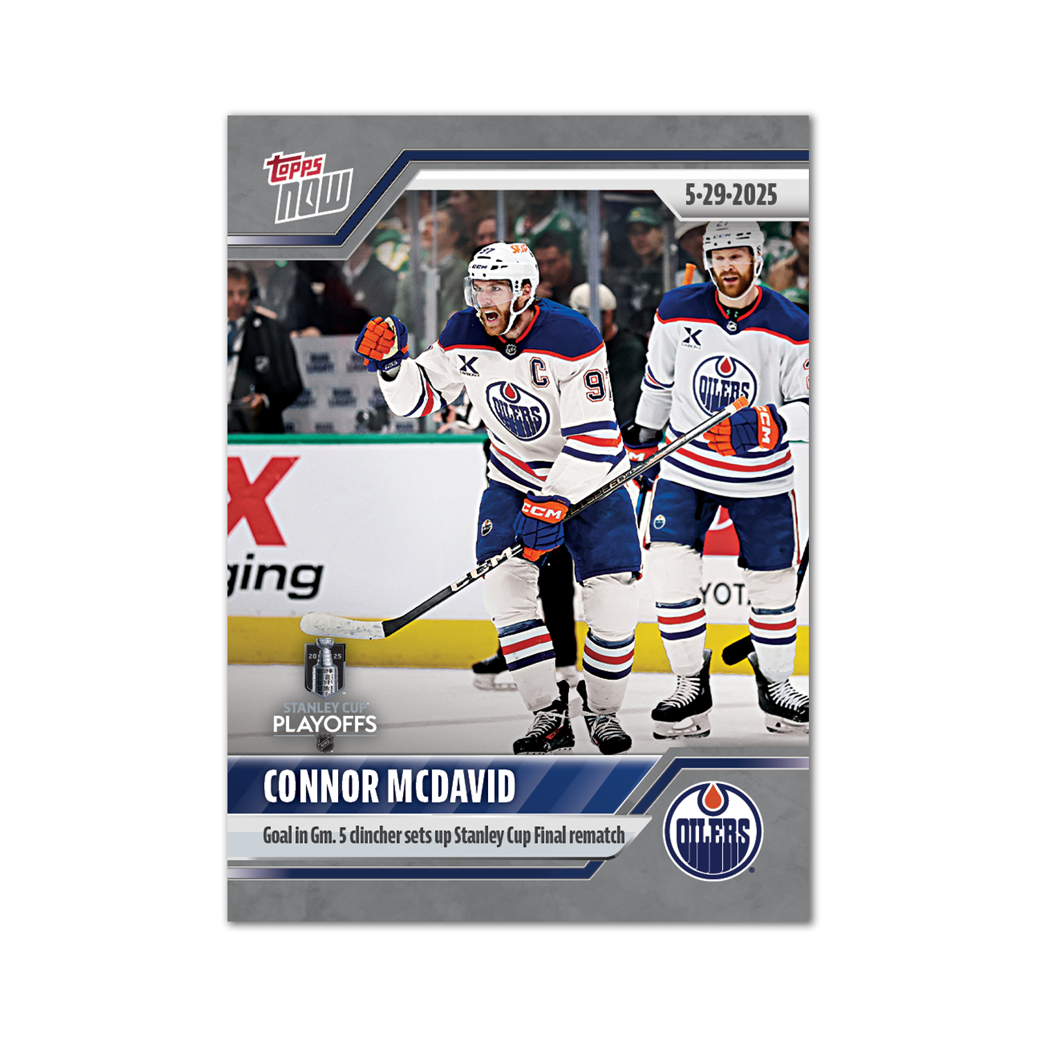 Connor McDavid - 2024-25 NHL Topps NOW - Sticker # 198 Pack - PR: 460